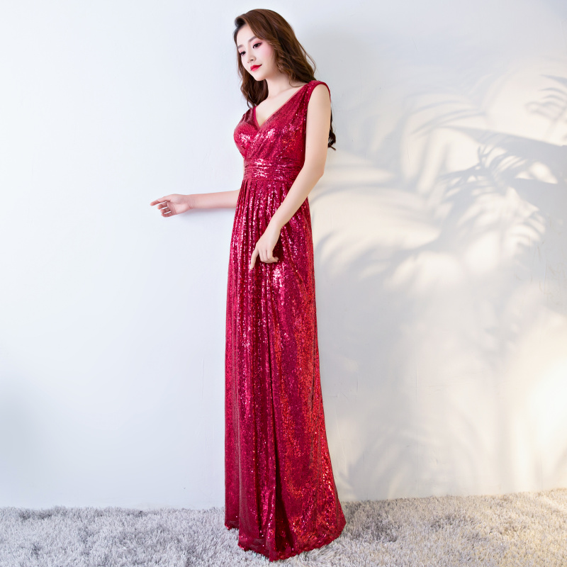 Polyester Long Sleeveless Gown for Women