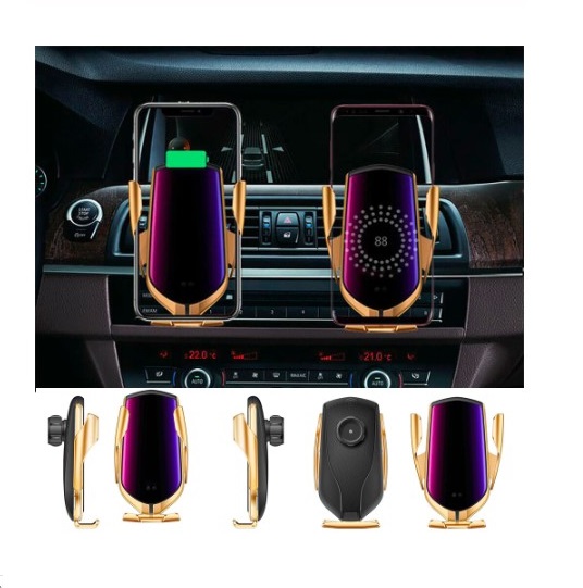 R1 Mount Infrared Sensor QI Induction Wireless Car Charger