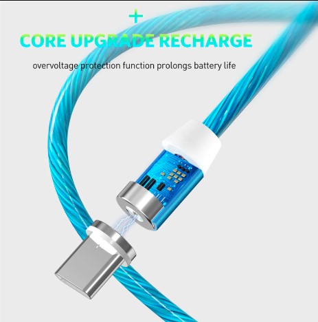 Plastic LED Light USB Android Charging Cable