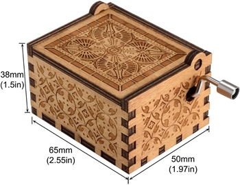 Wooden Beauty and The Beast Music Box