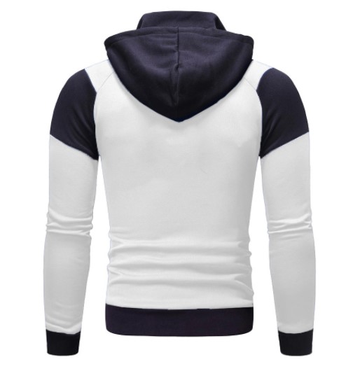 Cotton Double-Layer Zipper Cardigan for Mens