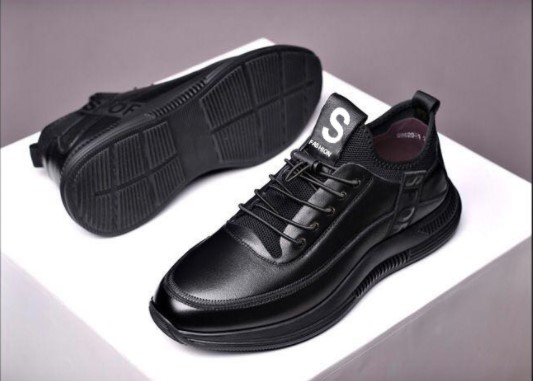 Black Artificial PU Casual Shoes for Men