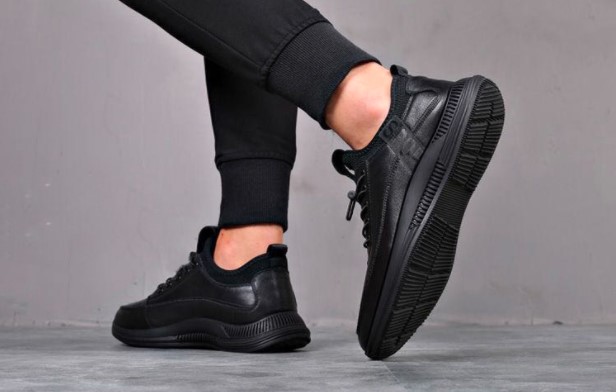 Black Artificial PU Casual Shoes for Men