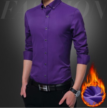 Cotton Solid Color Long Sleeve shirt
