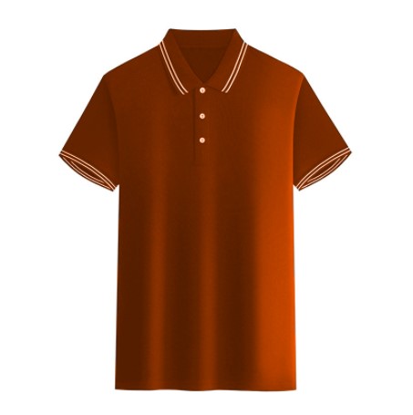 Solid Color Half T-shirt for Men