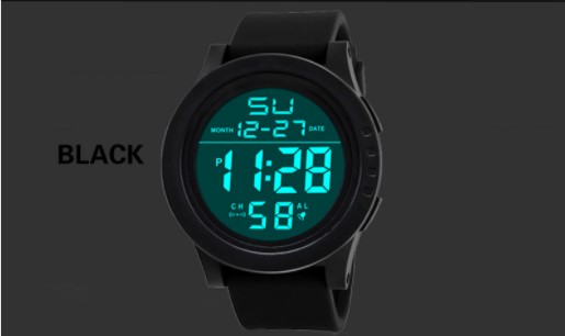 Solid Color Led Electronic Watch