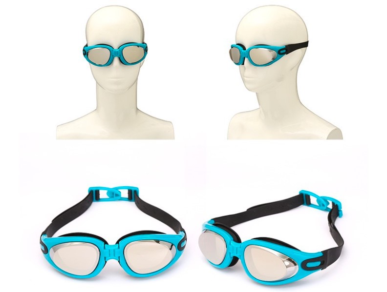 Colorful Electroplating Hd Waterproof and Anti-Fog Swimming Goggles