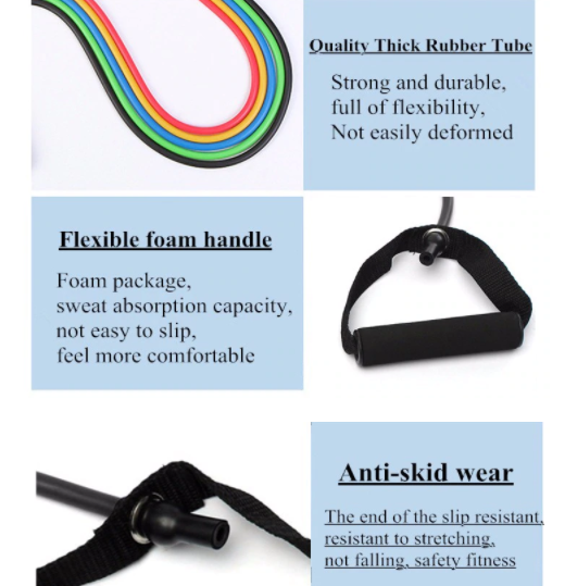 Rubber Tensile Pull Rope for Exercise