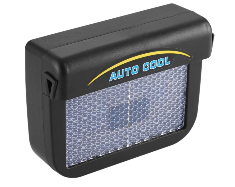 Solar Power Car Auto Air Vent Cool Fan With Rubber