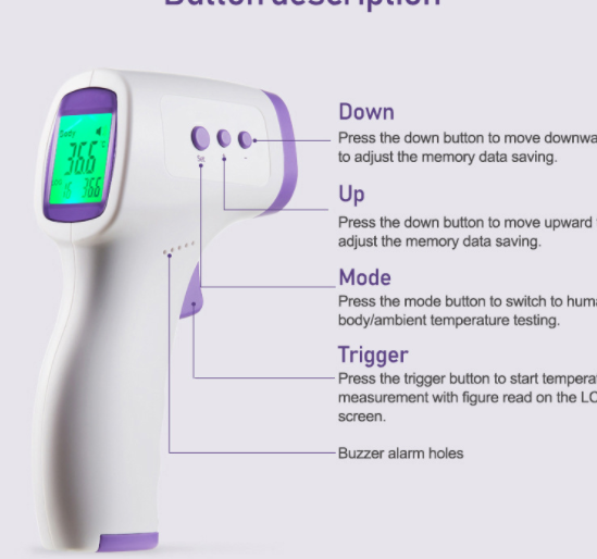 Infrared Non Contact Digital Thermometer