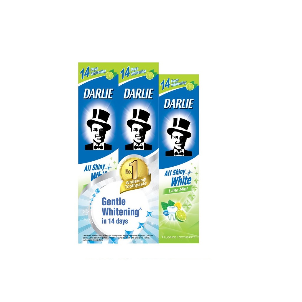 Darlie - Pro Lite All Shiny White Lime Mint Fluoride Toothpaste 2 x 140g