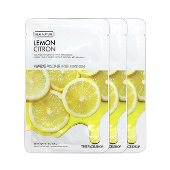 The Face Shop - Real Nature Lemon Face Mask 04 Sheets