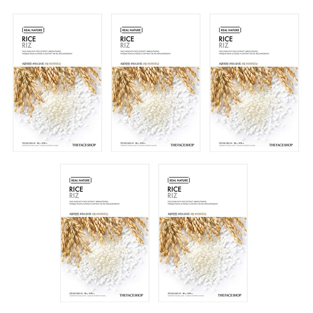 The Face Shop - Real Nature Rice Face Mask 04 Sheets