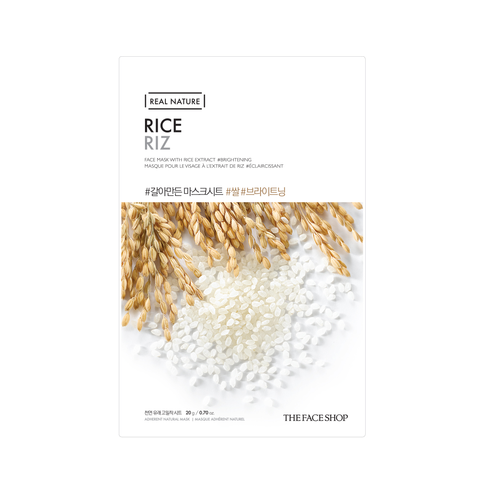 The Face Shop - Real Nature Rice Face Mask 04 Sheets