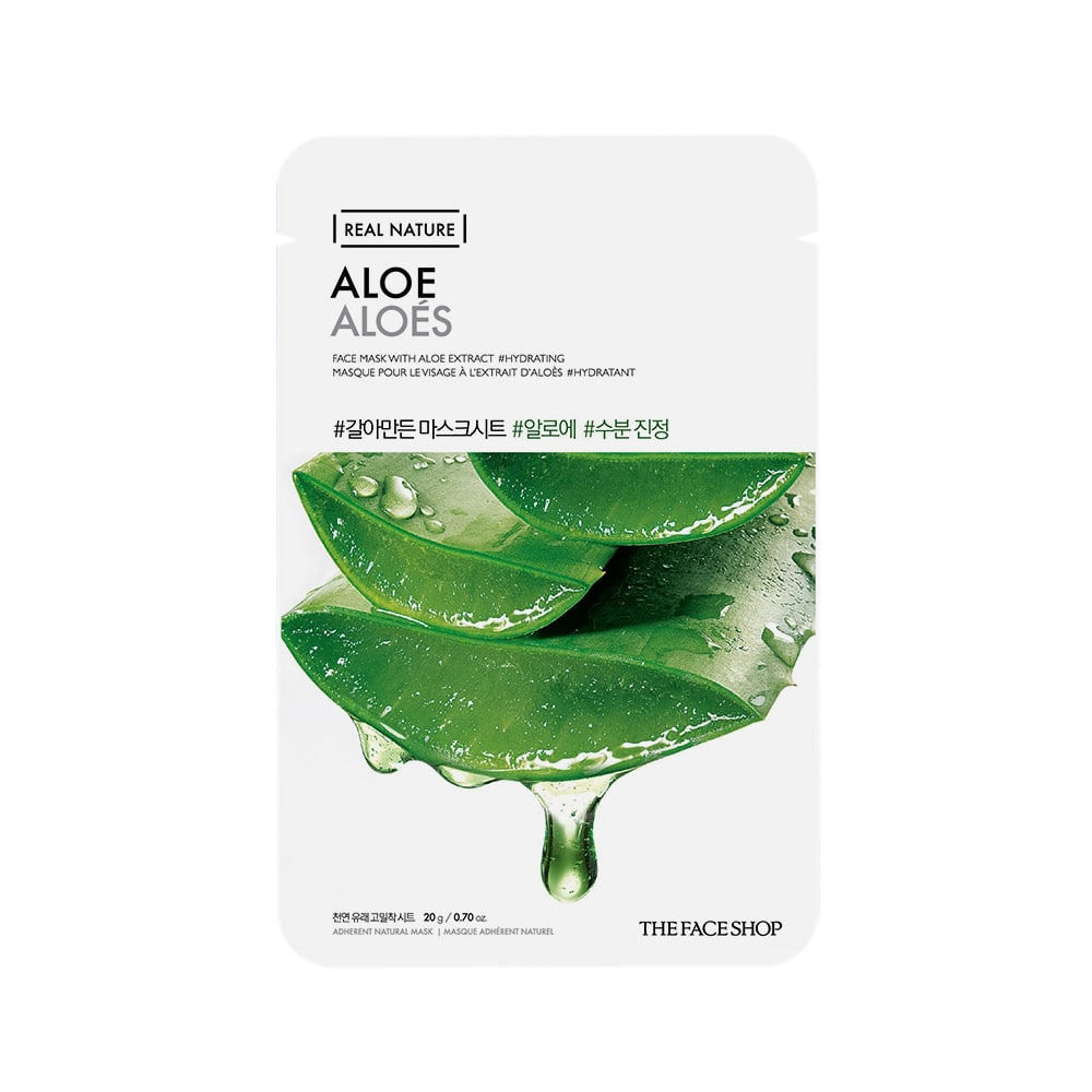 The Face Shop - Real Nature Aloe Face Mask 20 Sheets