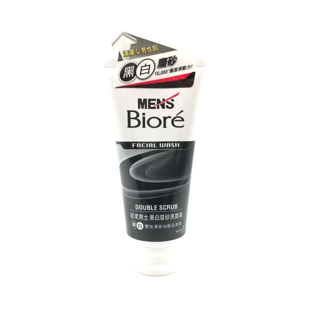 Biore - Mens Black and White Facial Scrub 100g