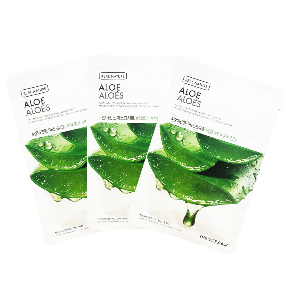 The Face Shop - Real Nature Aloe Face Mask 03 Sheets
