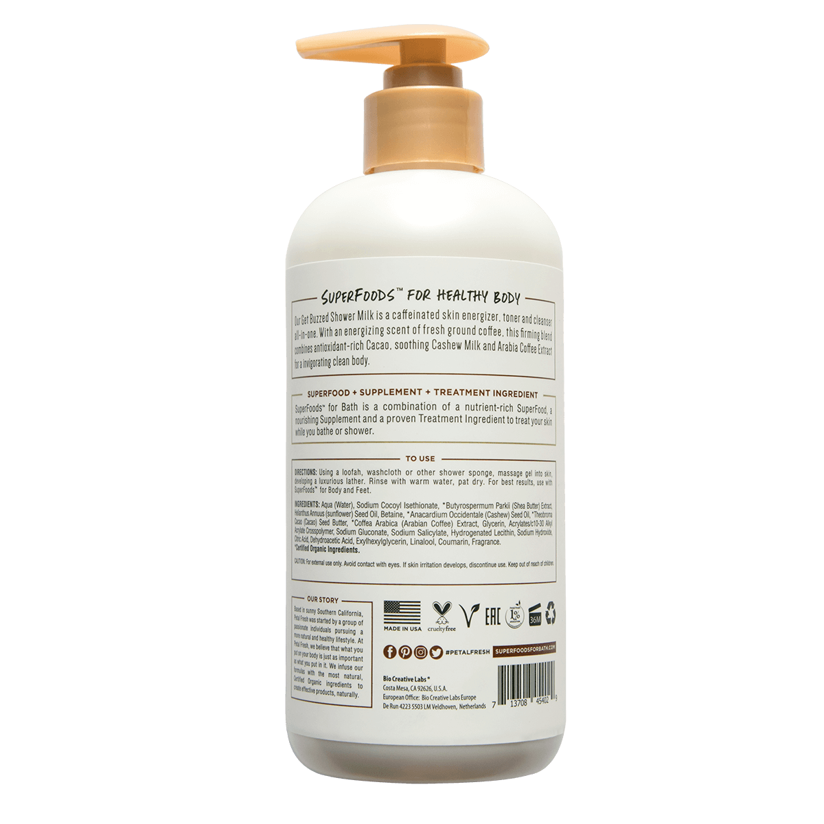 Petal Fresh - SF Toning Get Buzzed Shower Milk 475ml