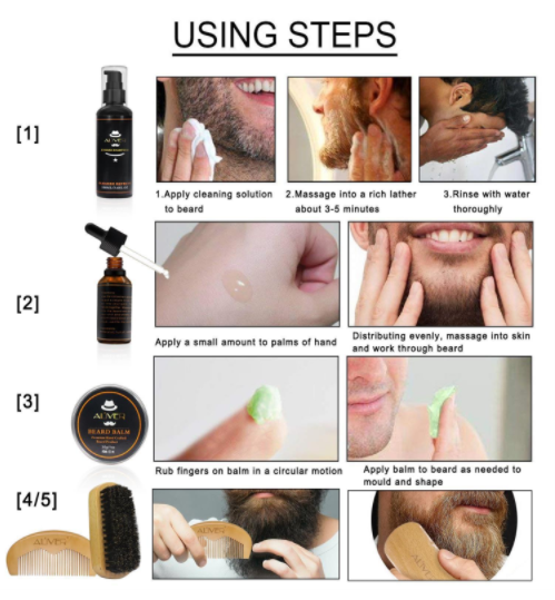 Aliver Beard Care Kit for Mens