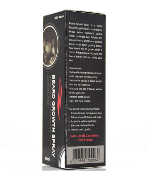 Beard Growth Spray for Mens 60ml