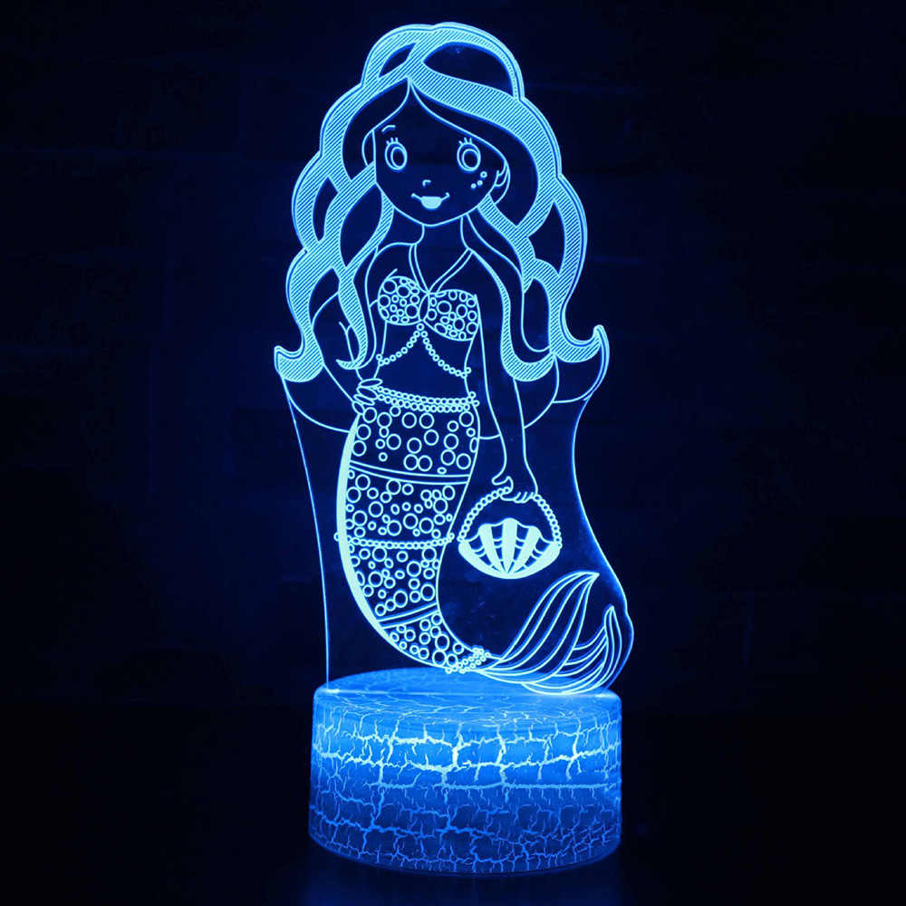 Mermaid 3D Creative Light
