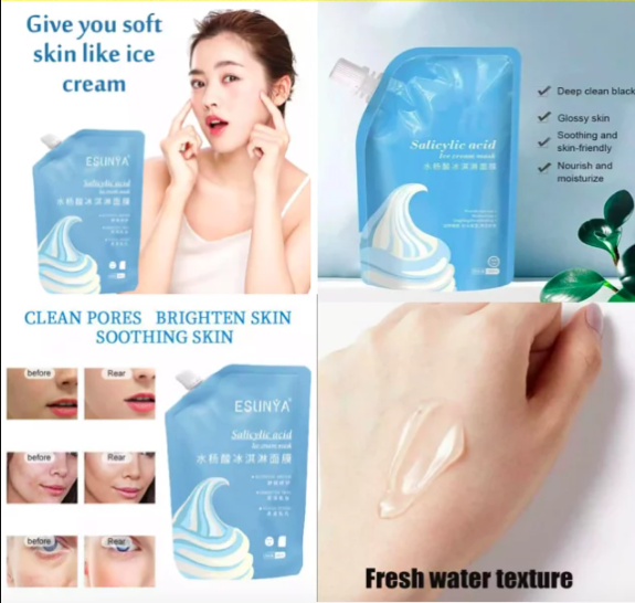 Salicylic Acid Ice Cream Sleeping Mask 300ml x 3