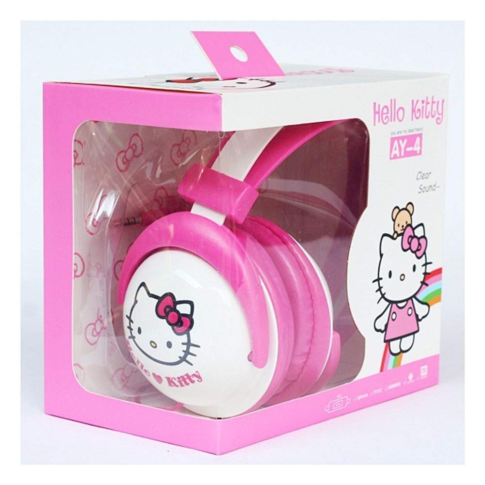 AY4 Cute Hello Kitty Headphone