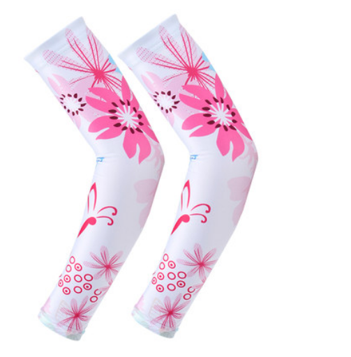 Tattoo Love Dish Polyester Arm Warmer Sun Protection for Women