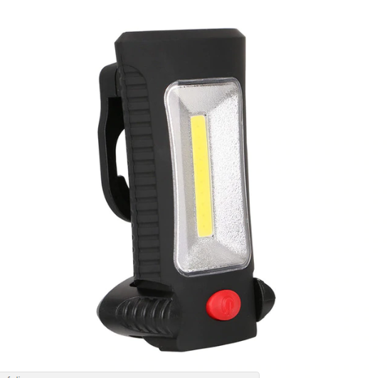 Black PVC Portable Magnetic Flash Light with 2 Brightness Modes