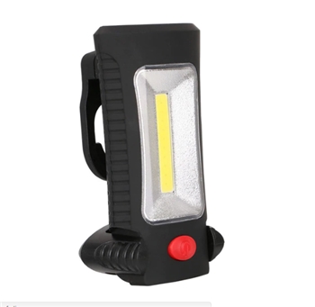 Black PVC Portable Magnetic Flash Light with 2 Brightness Modes