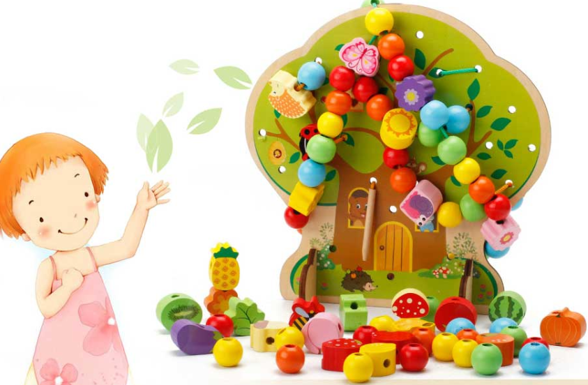 Tree Bead Assembling Puzzle Toy for Kids