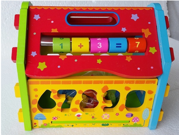 Wooden House Making Puzzle Toy for Kids