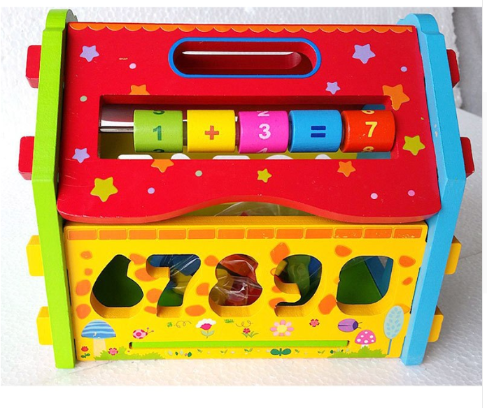 Wooden House Making Puzzle Toy for Kids