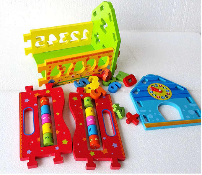 Wooden House Making Puzzle Toy for Kids