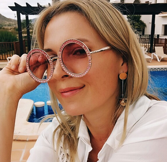 Alloy Poly-carbonate Round Sunglasses for Women