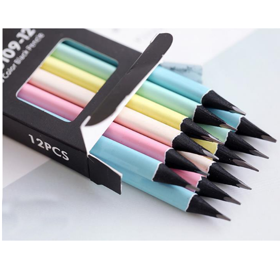 12 Pencils per Box Wood Standard Pencils