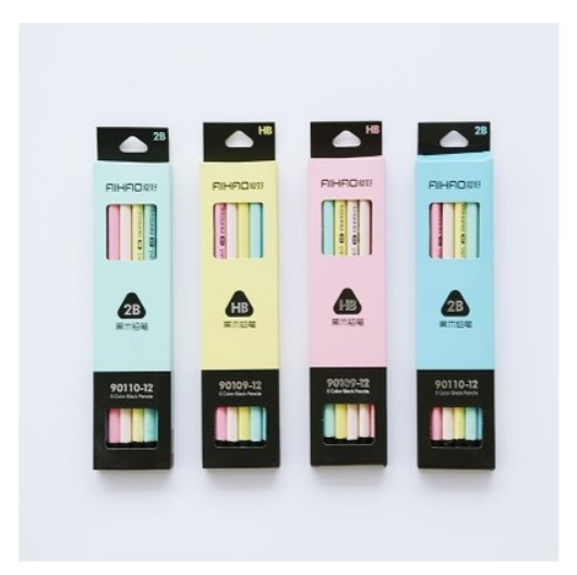 12 Pencils per Box Wood Standard Pencils