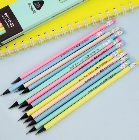 12 Pencils per Box Wood Standard Pencils