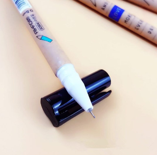 24 Pens per Box Plastic Black Ink Gel Pen