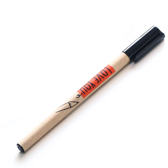 24 Pens per Box Plastic Black Ink Gel Pen