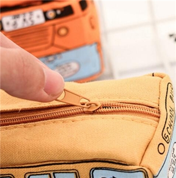Creative Canvas School Bus Style Pencil Case