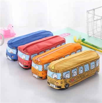 Creative Canvas School Bus Style Pencil Case
