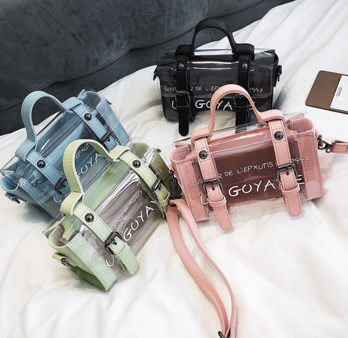 PVC Transparent Cross Shoulder Messenger Bag
