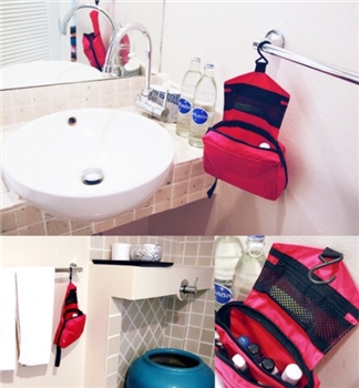 Multicolored Nylon Cosmetic Storage Bag