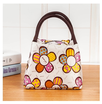 Small ABS Waterproof Warm Sunflower Lunch Box Bags for Women