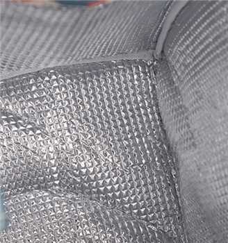 Lovely Maroon Oxford Printed Flower Handbag Style Lunch Box Bag for Women