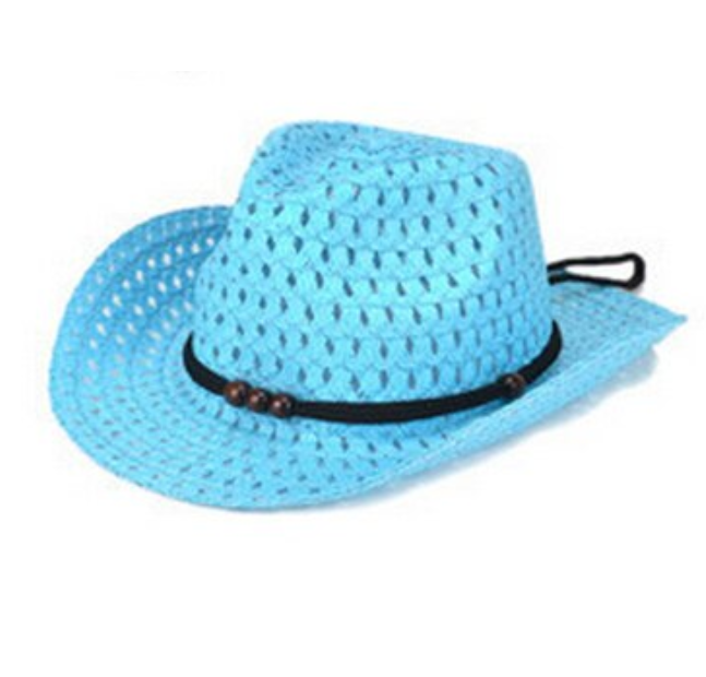 Straw Beads Decoration Summer Hat for Women