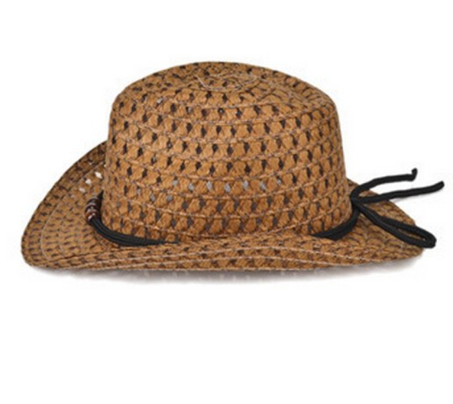 Straw Beads Decoration Summer Hat for Women