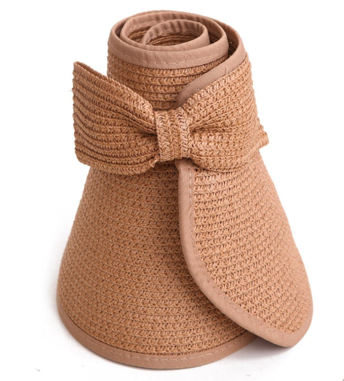 Straw Foldable Roll Up Sun Hat for Women
