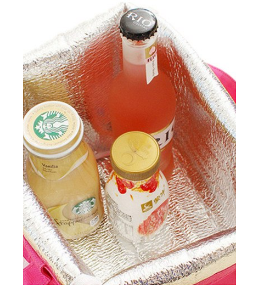 Grey Canvas Lunch Bag for Girls